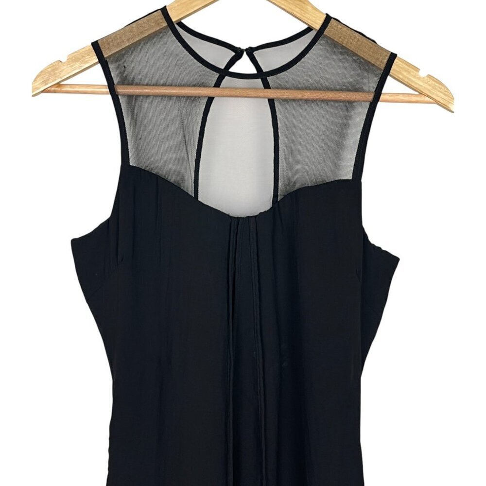 DRESS THE POPULATION 'JADE' ILLUSION YOKE CHIFFON HIGH LOW DRESS - Picture 6 of 12